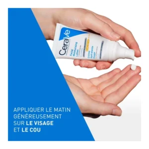 Tube CeraVe Crème Hydratante Visage SPF50 52ml (2)